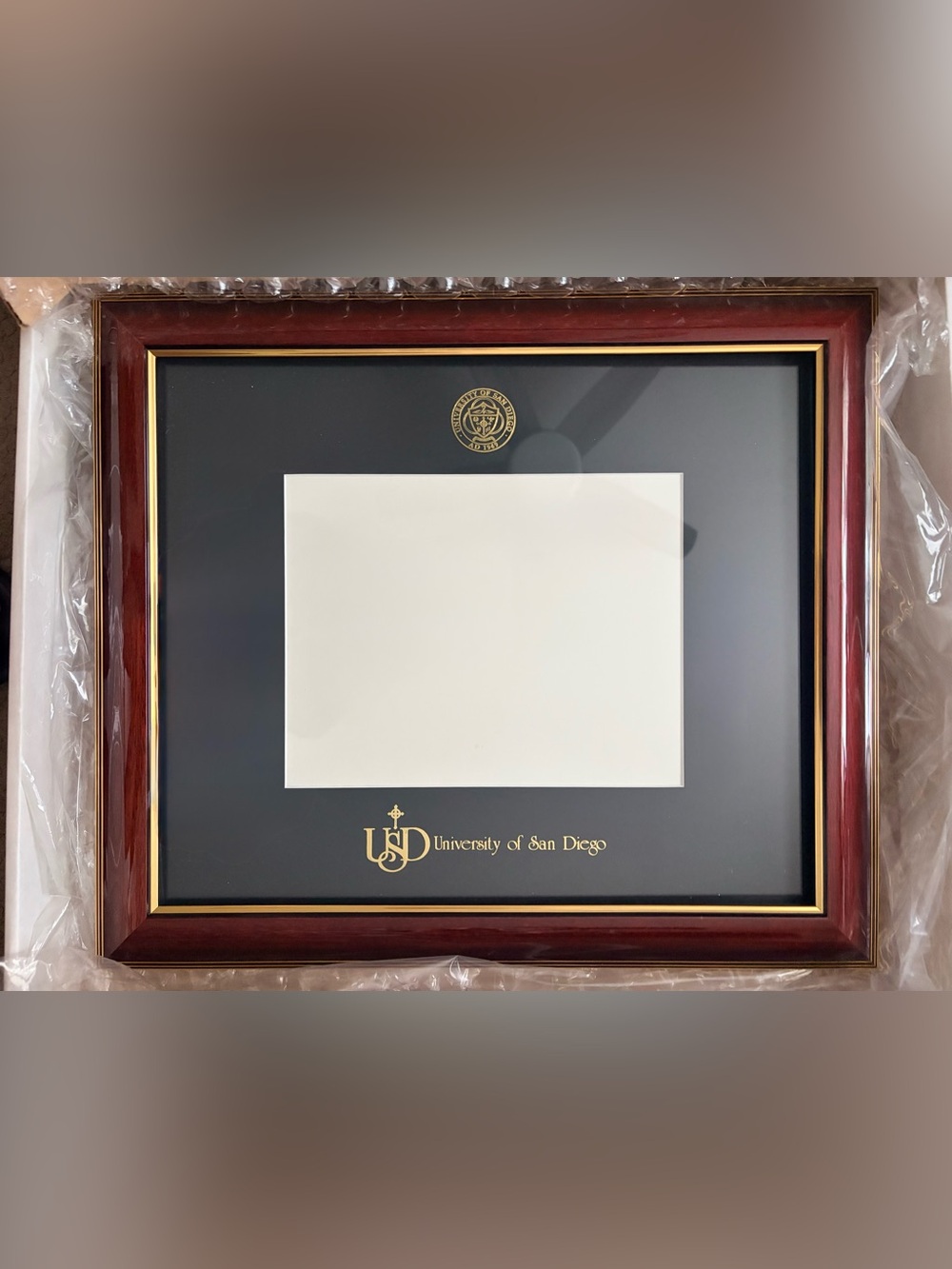 University of San Diego USD Diploma Frame - Black & Brown - 19 x 16